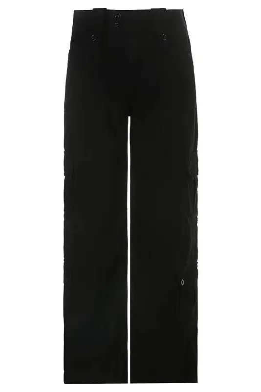 Street-Style Retro Cargo Pants