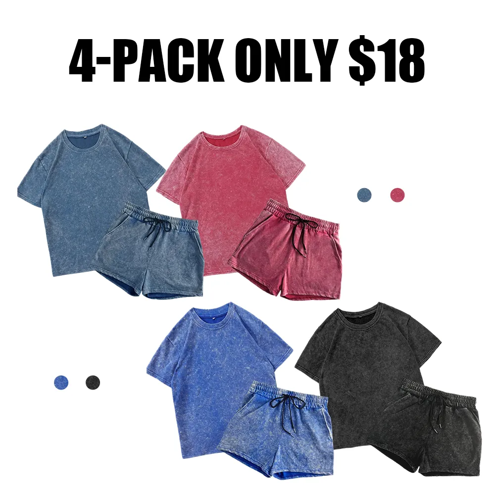 Two-piece Set Women's Solid Color Denim