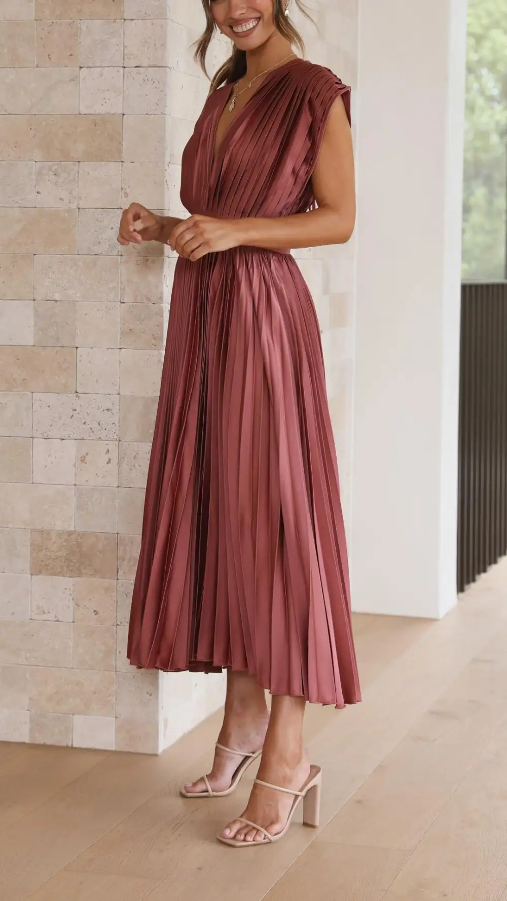 Refined Refined Women's Pleated Midi Dress