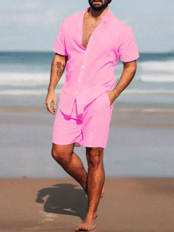 Short Sleeve Shirt and Shorts Set
