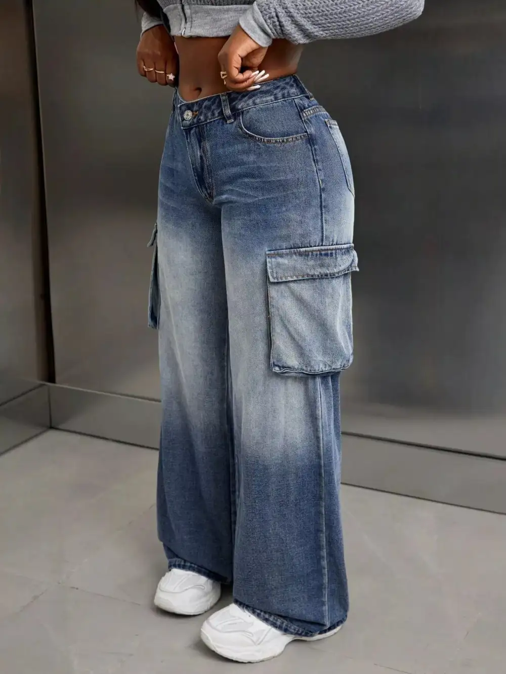 Loose Fit Simple Denim Jeans