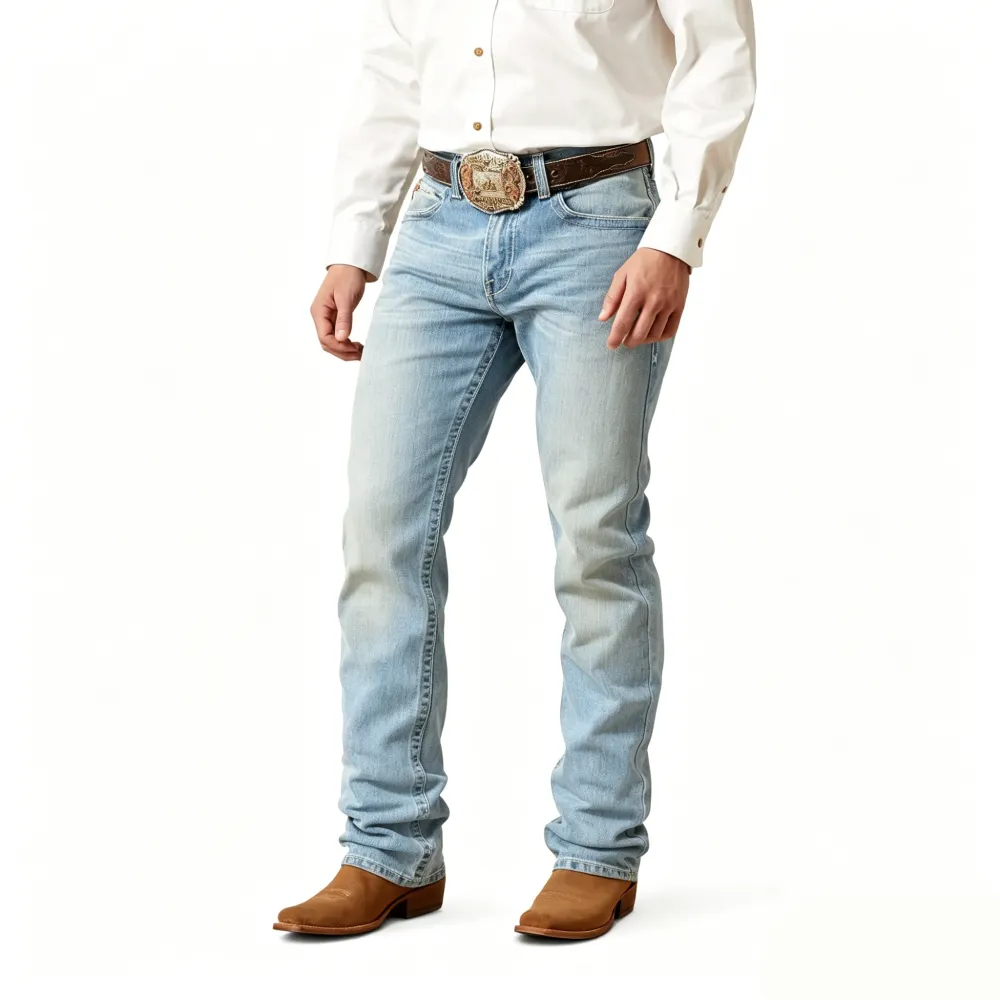 🔥 Men's Stretch Boot Cut Relaxed Jeans | High Stretch Denim Fabric, Comfortable Mobility Without Restriction All Day Long