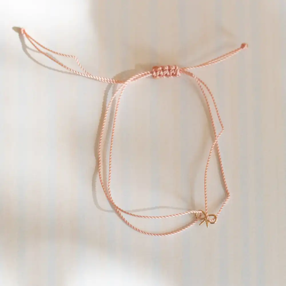 Bow Detail Cord Bracelet