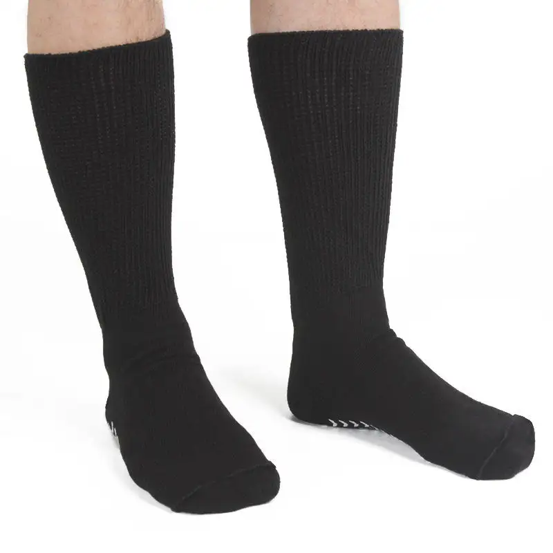 Extra Wide Anti-Slip Crew Socks