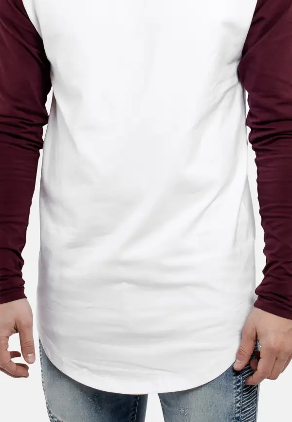 Clean Finish Baseball Longline Tee