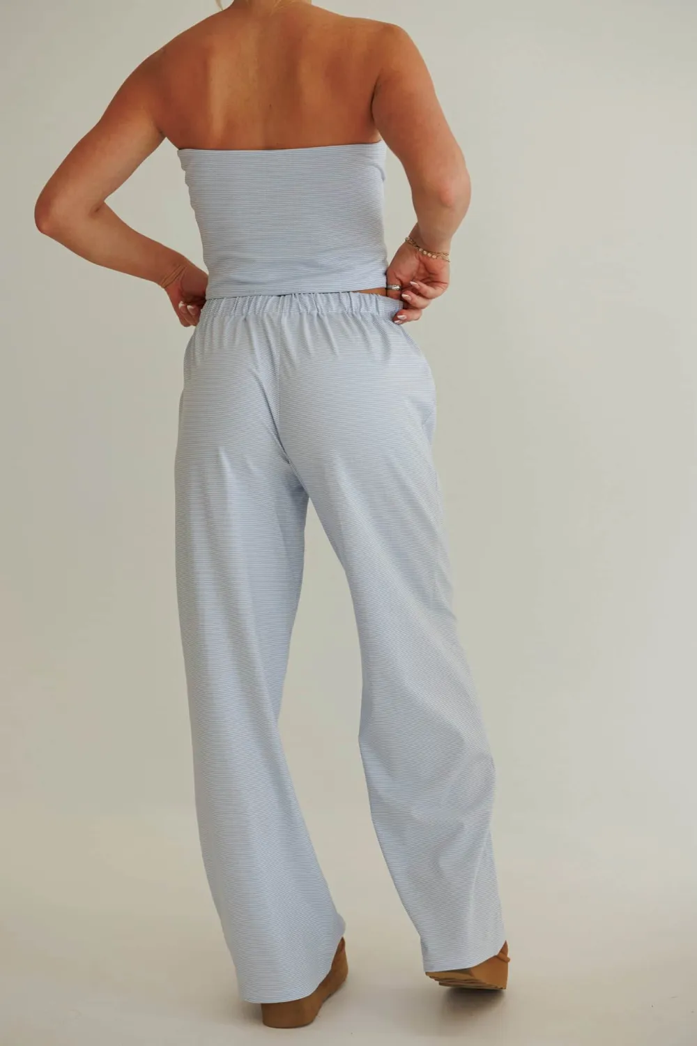 Low-Rise Lounge Striped Pants