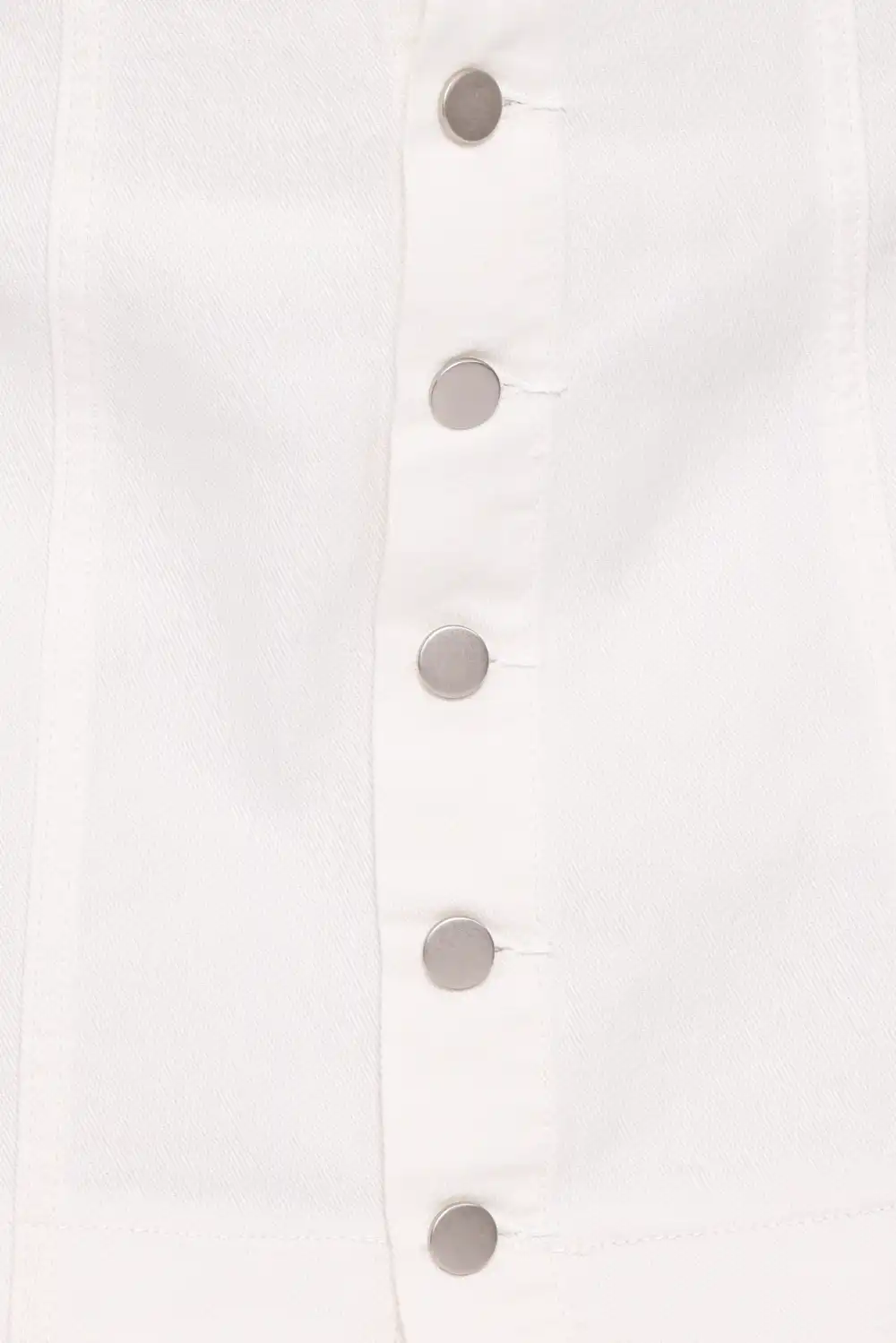 Denim High Rise Button Front Skirt