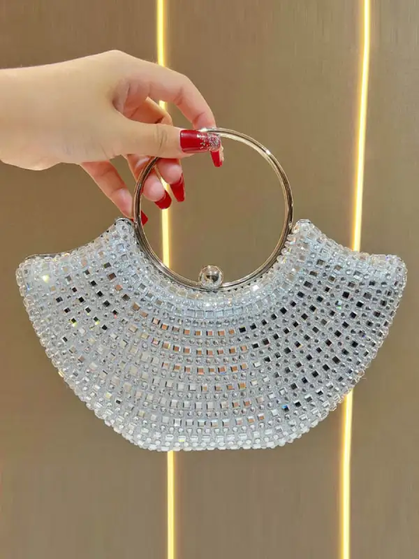 Chain Rhinestone Occasion Clutch Bag