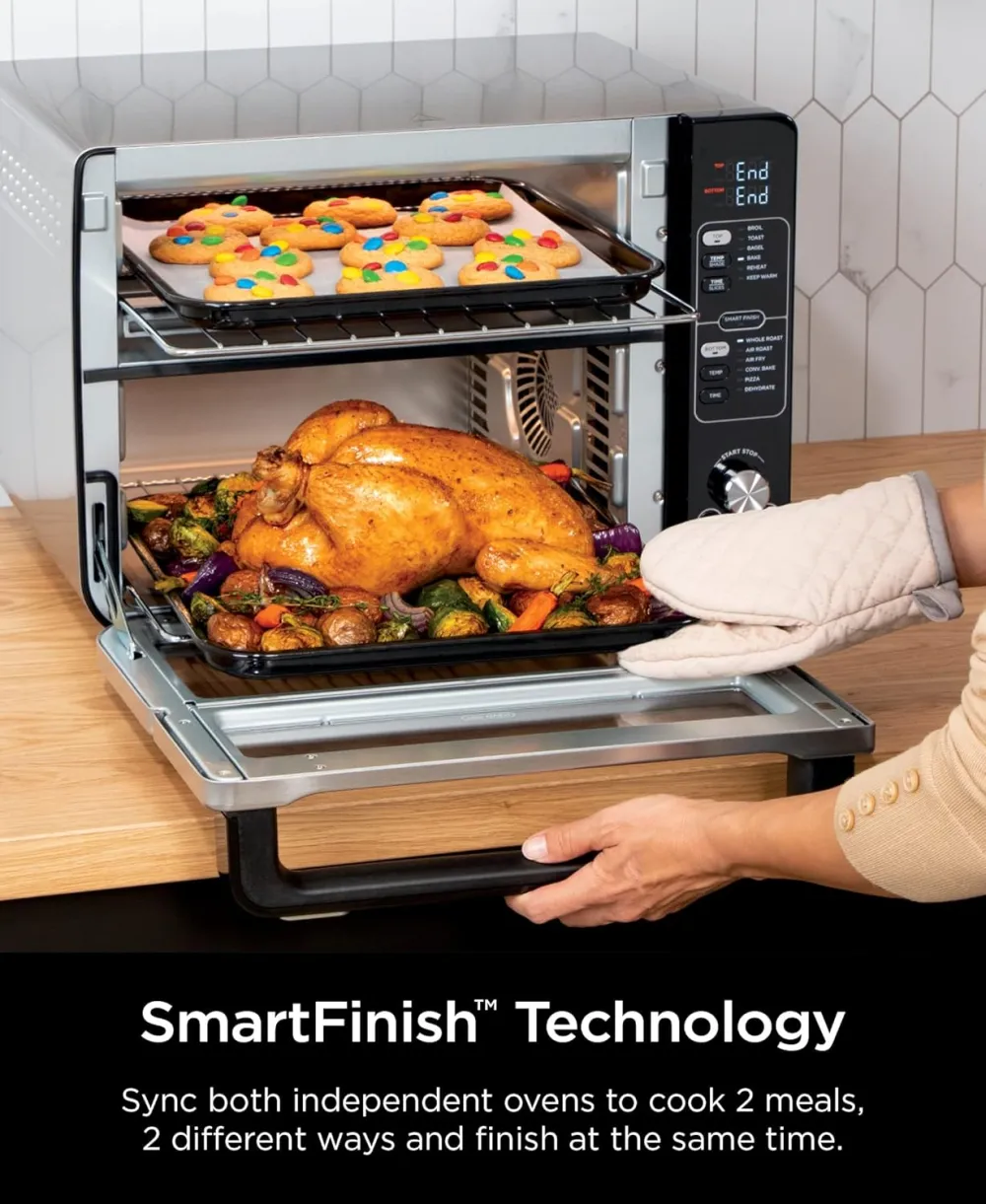 Ninja DCT451 12-in-1 Smart Double Oven with FlexDoor