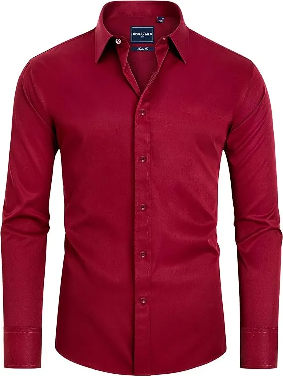 Men's Formal Long-sleeved Button-down Shirt