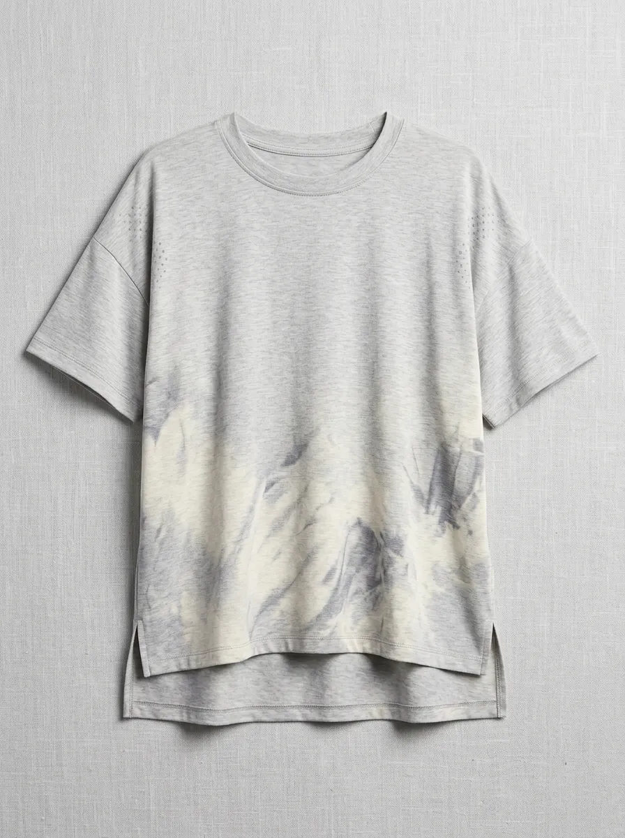 Women's Athletic Gym Tie-Dye Printed T-shirt