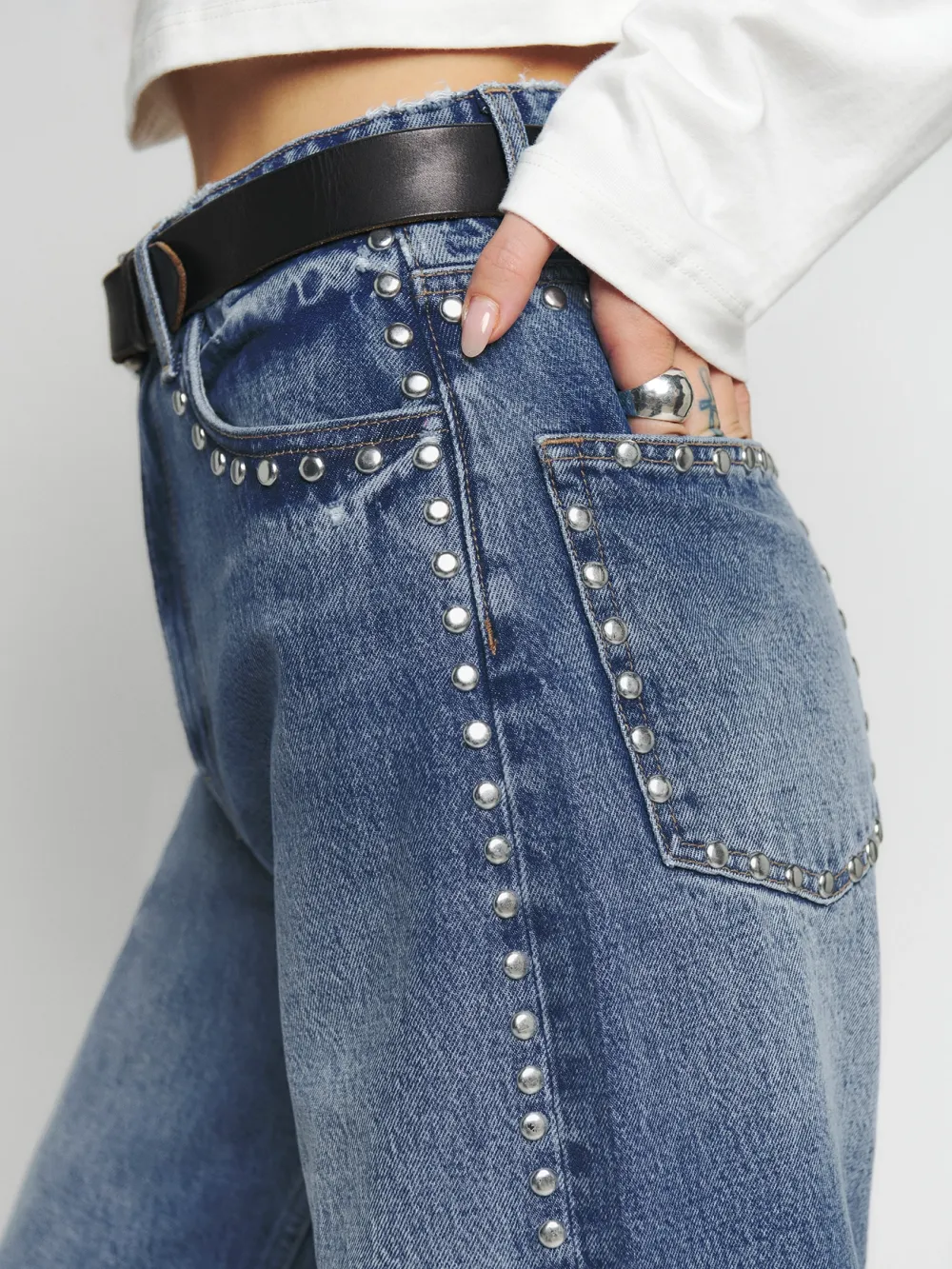 High Rise Slouchy Wide Leg Jeans