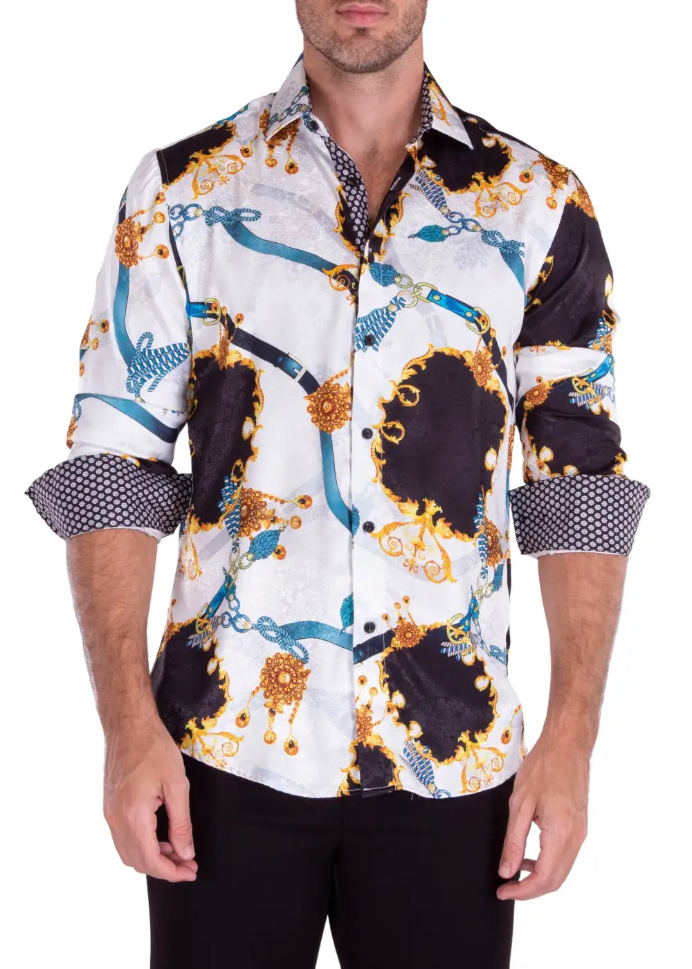 Modern Fit Button Up Dress Shirt