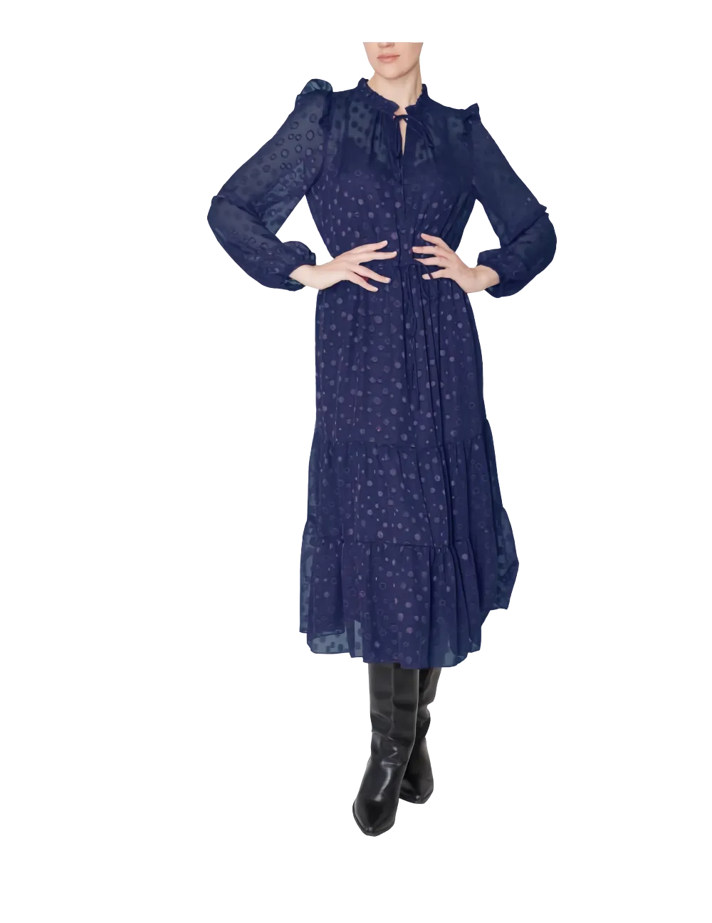 Everyday Ruffle Drawstring Dress