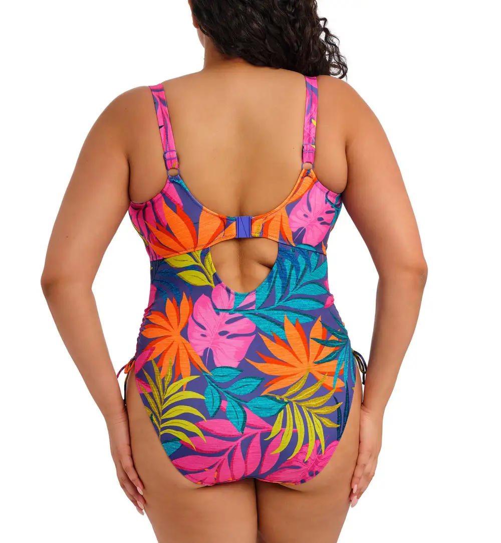 Polished Wire-Free One-Piece Swimsuit