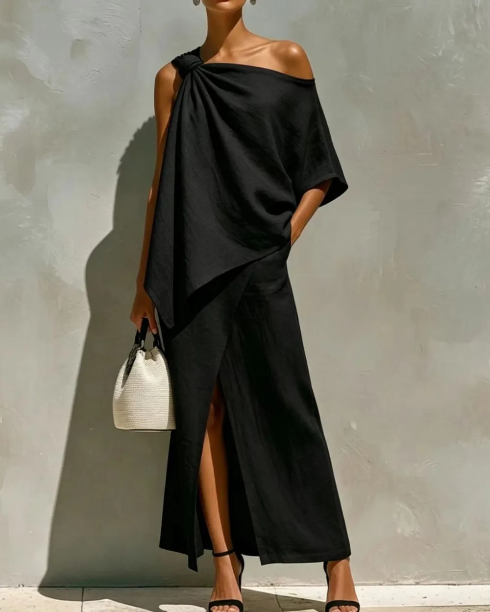 One-Shoulder Knot Set