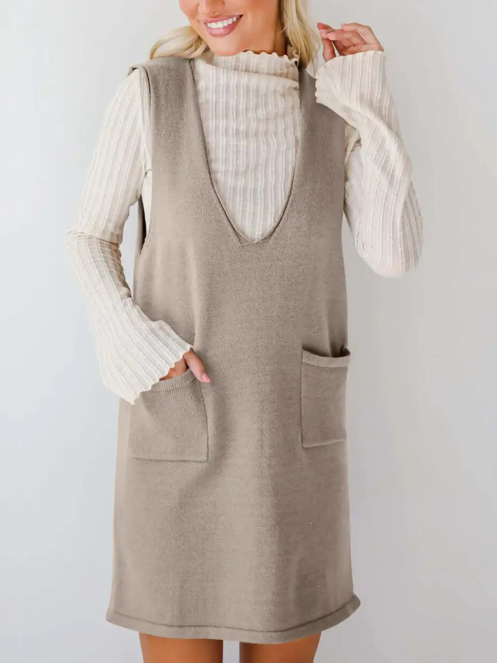 Sleeveless Knit Midi Dress