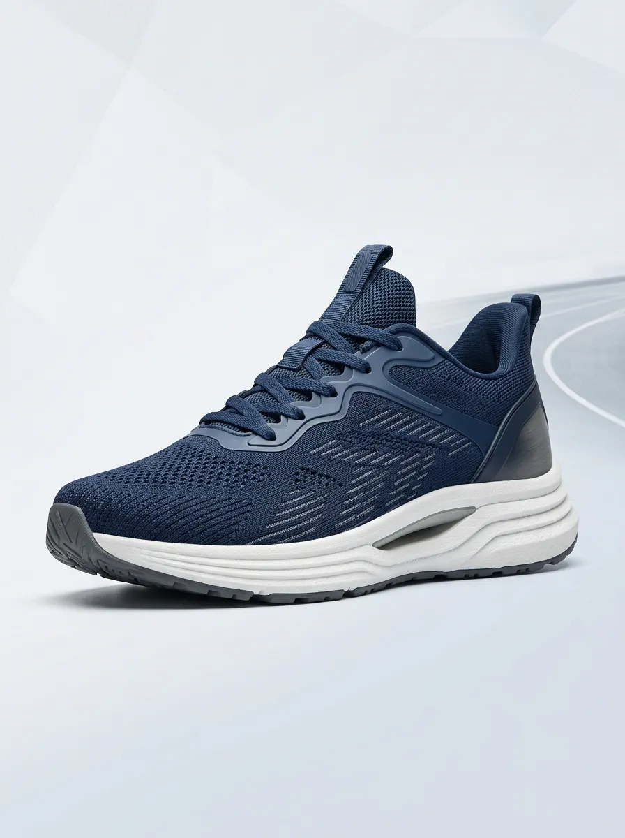 Contemporary Mesh Graphic Look Men's Running Shoes