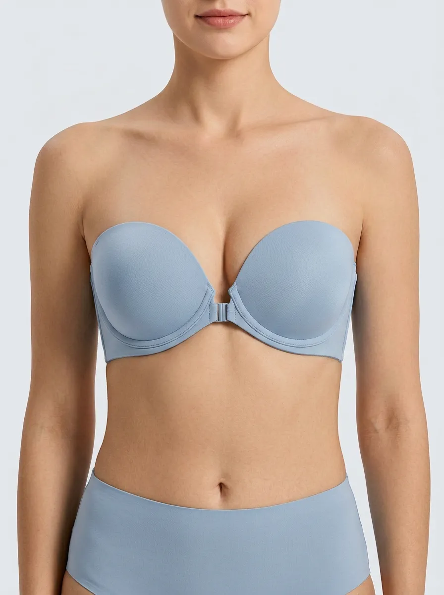 Women's Underwire Front-Closure Strapless Bra