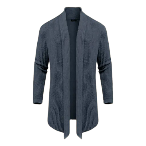 Men’s Shawl Collar Knit Drape Cardigan