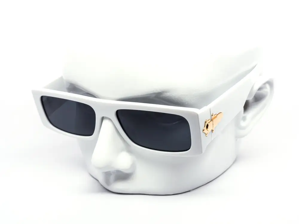 12-Pack Chunky Rectangle Dark Lens Sunglasses