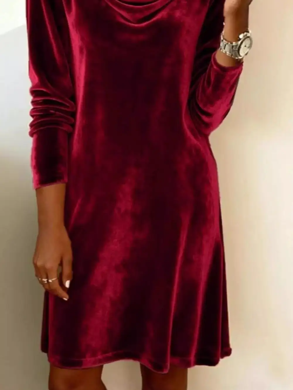 Long Sleeve Maxi Side Slit Dress