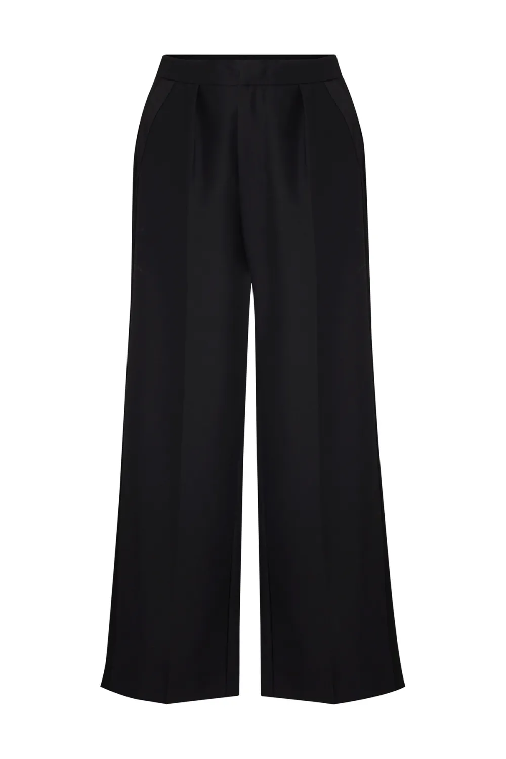 Ruffled Waist Tailored Trousers