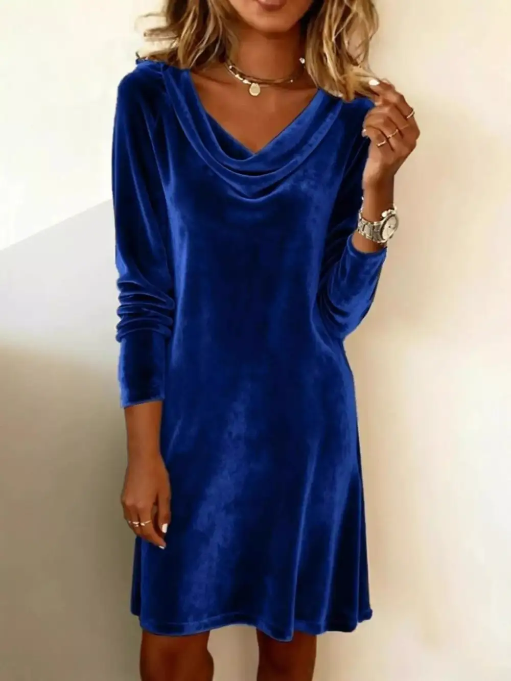Long Sleeve Maxi Side Slit Dress
