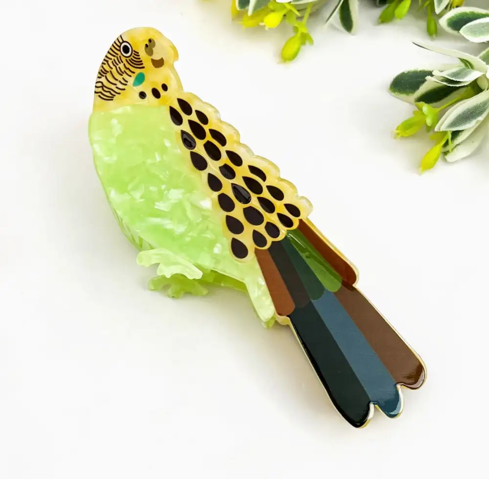 Parakeet Hair Claw Clip