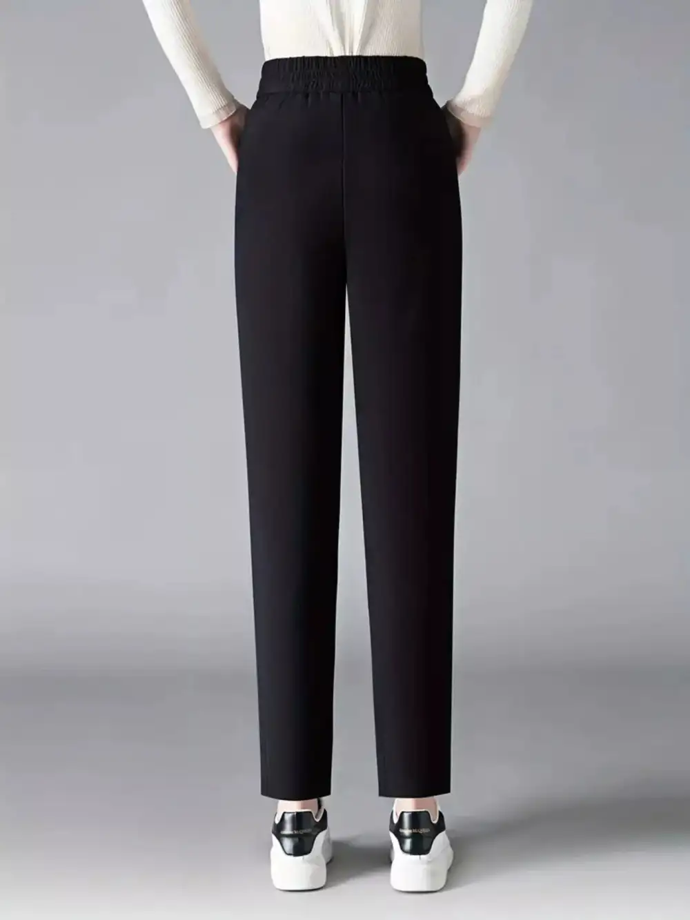 Elastic Waist Loose Fit Pants