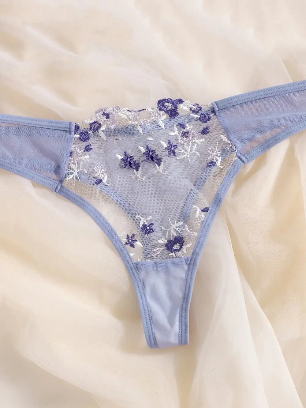Soft Floral Lingerie Set