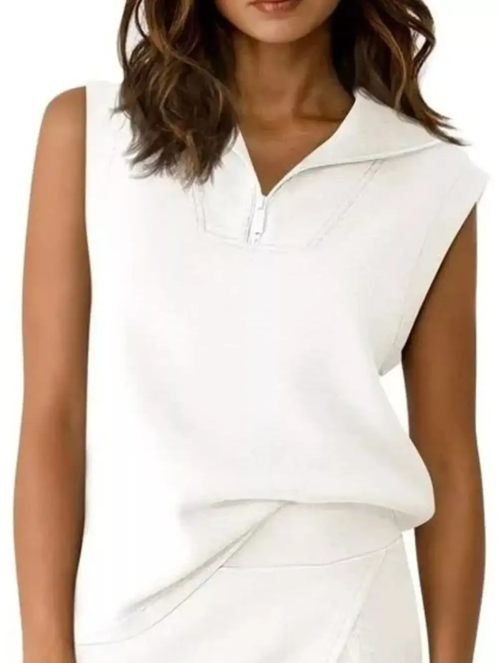 Quarter Zip Top and Skort Set