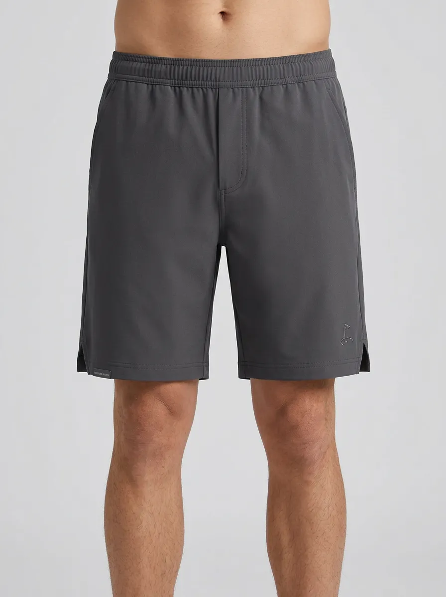 Athletic Flag-Motif Golf Athletic Shorts
