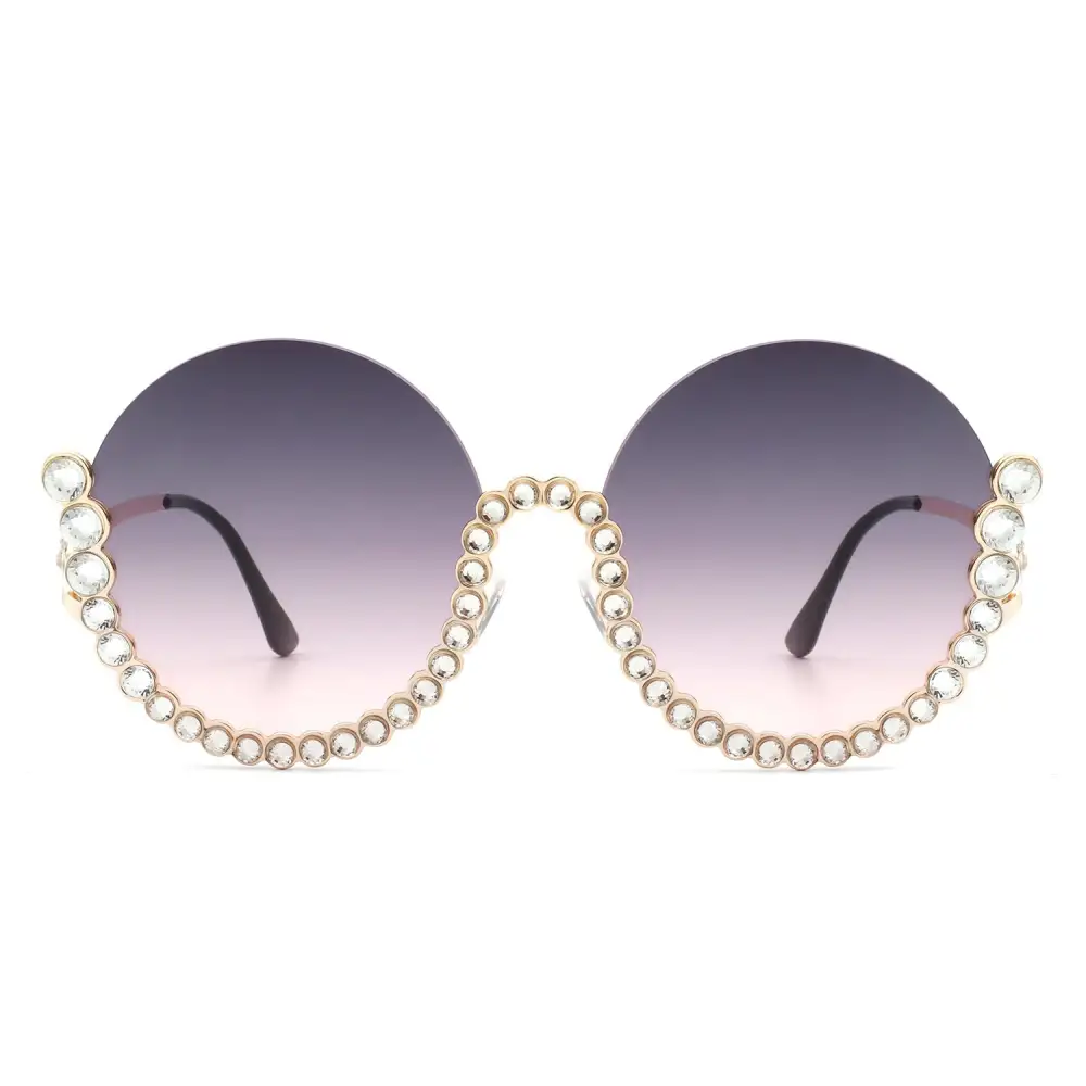 Layered Round Frame Sunglasses