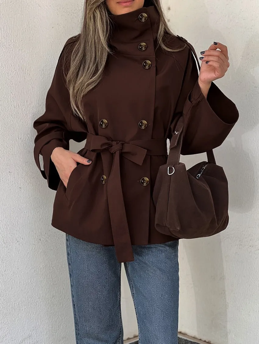 Relaxed Lace Denim Button Front Jacket