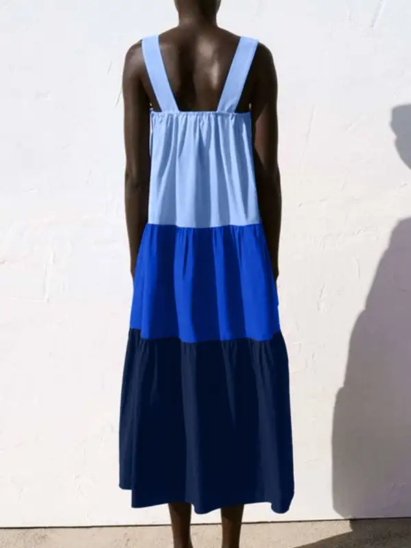 Patchwork Dress Casual