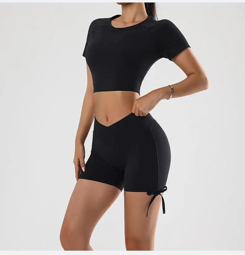 Yoga Top and Shorts Active Set