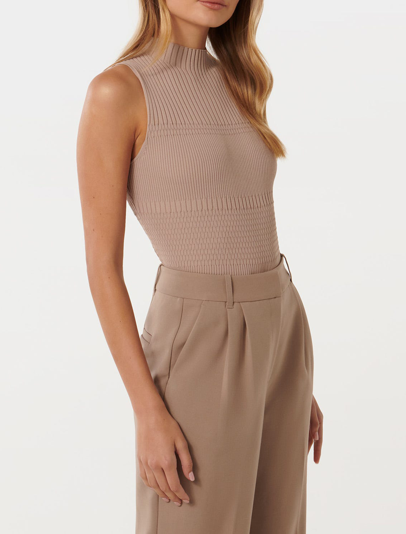 Self Knit Stripe Tank