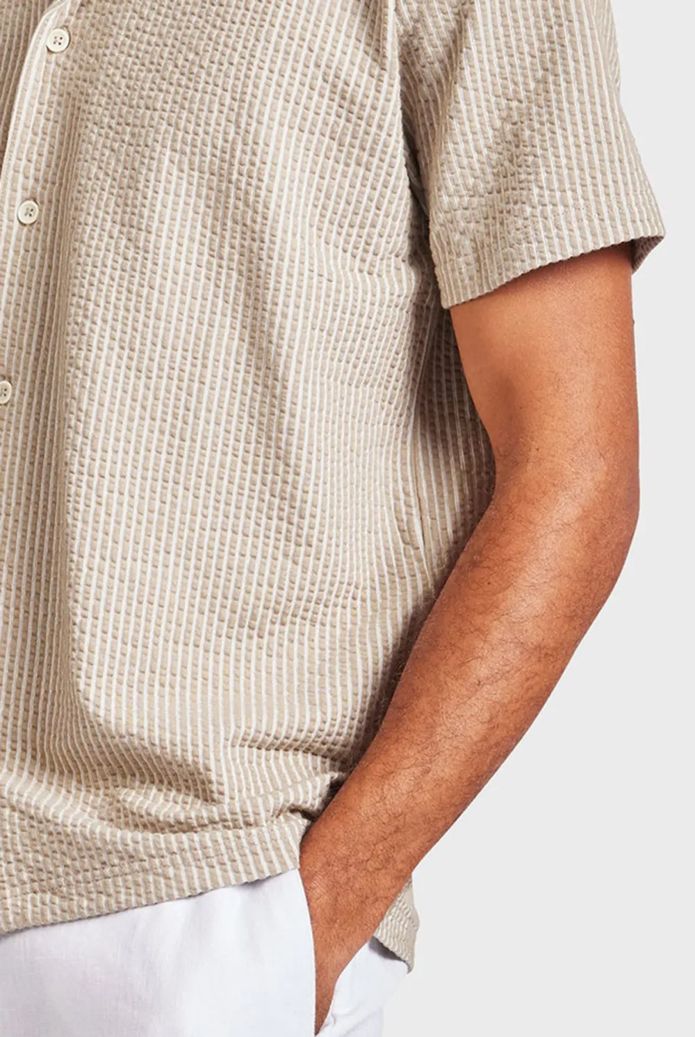 Textured Knit Short Sleeve Shirt