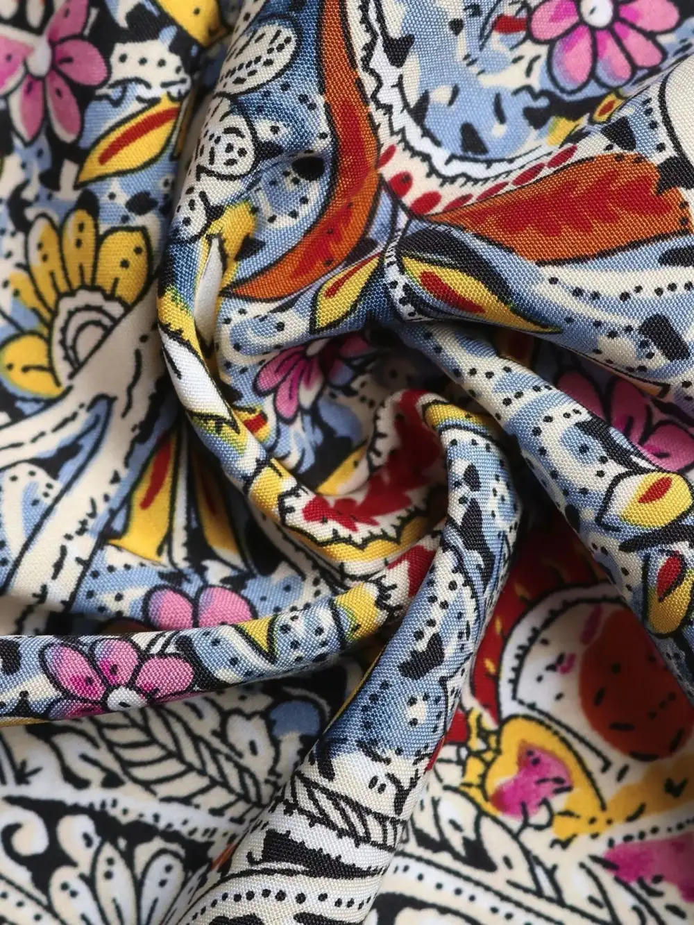 Paisley Print Sleeveless Midi Dress
