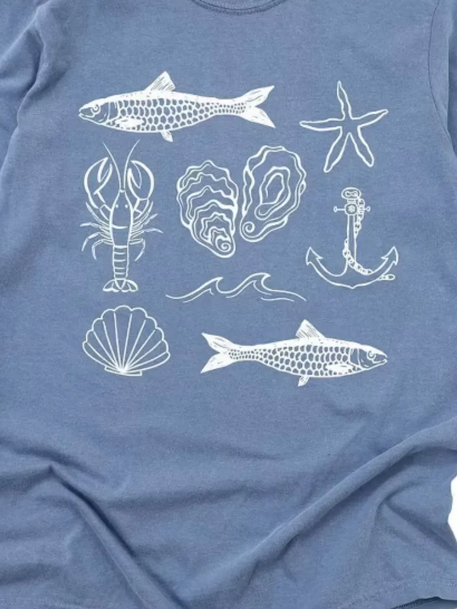 Ocean Creature Graphic Tee