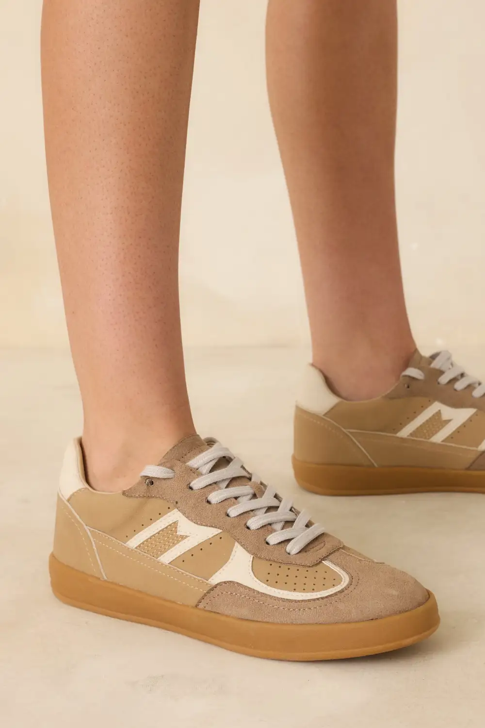 Gentle Faux Leather Leather Sneakers