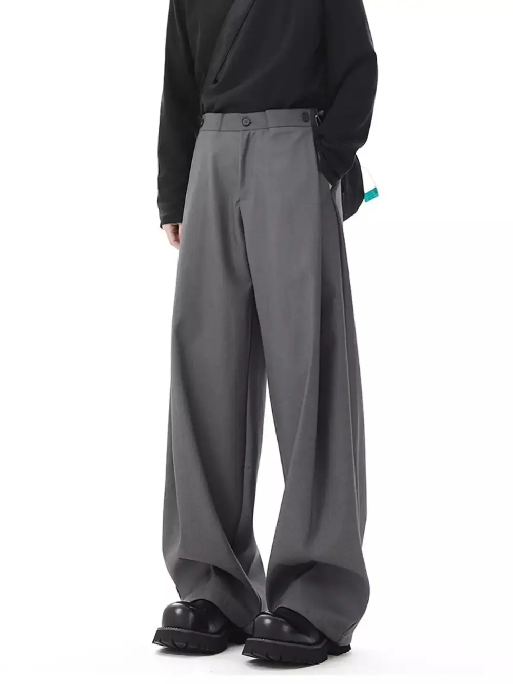 Men's Full Size Wide Leg Flowy Dress Pants