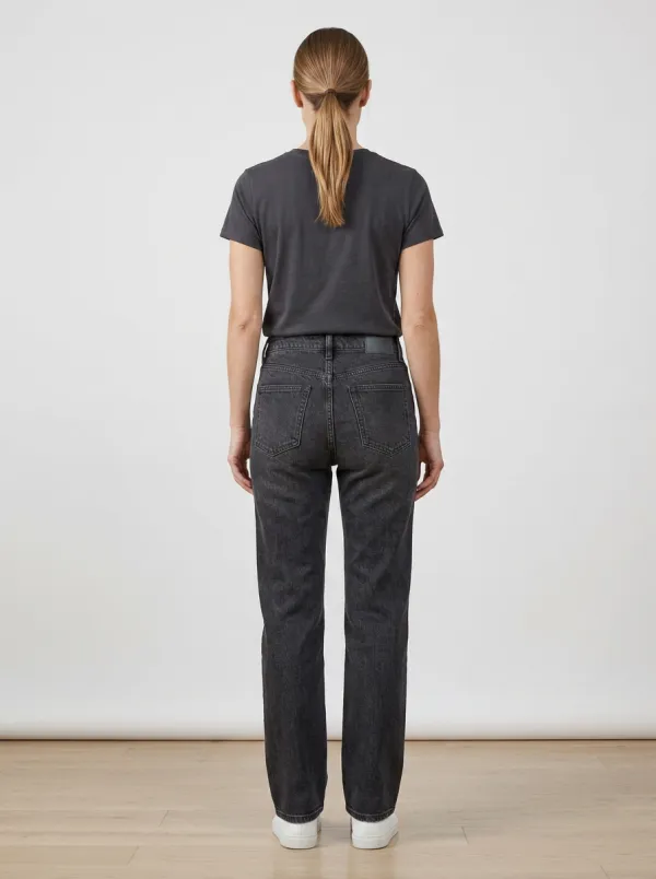 Versatile-Look Washed Denim Jeans
