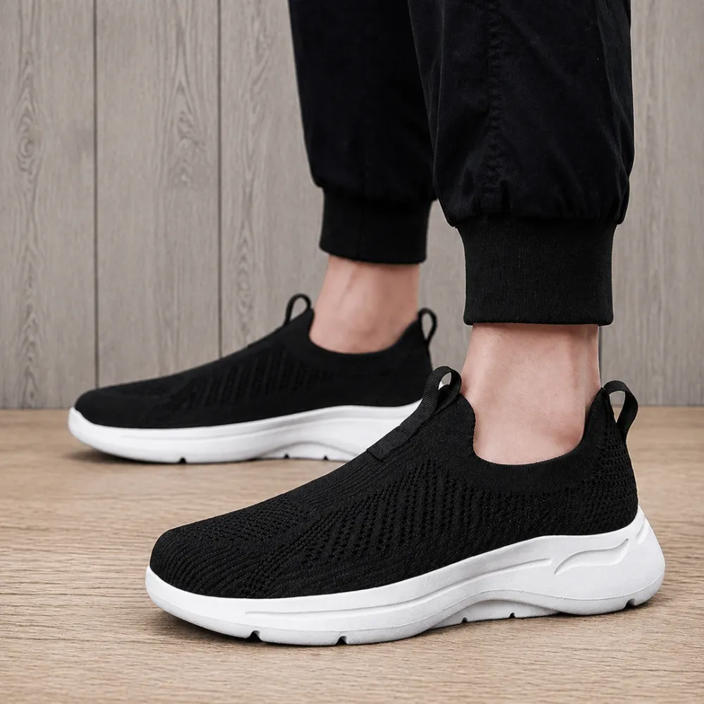 Breathable Knit Slip Ons