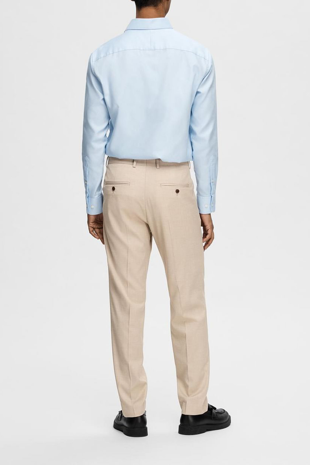 Blue Structured Suit-Set Blazer