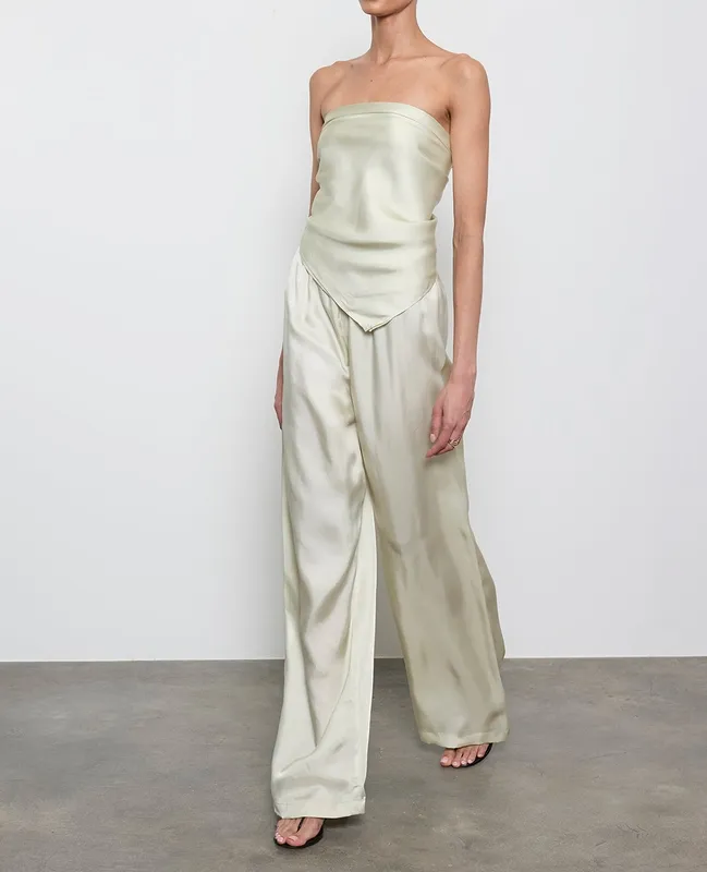 Twill Scarf Top Beach Glass