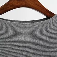 Women's Scoop Neck Sweater - Drop Shoulder Knit Top