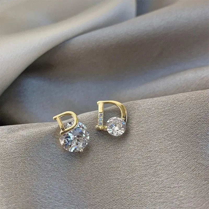 Zircon Drop Drop Earrings