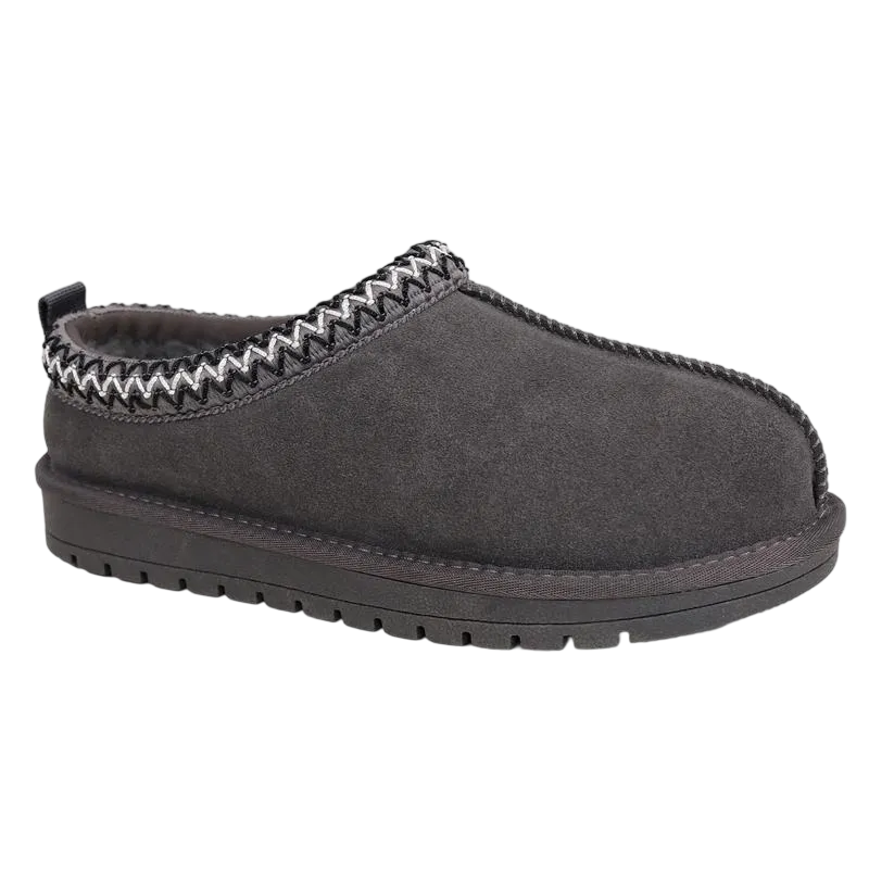 Women's leather outdoor suede slippers, mini heightening boots, short boots with soft fur lining